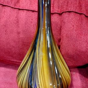 Large 16" Hand blown Glass Vase